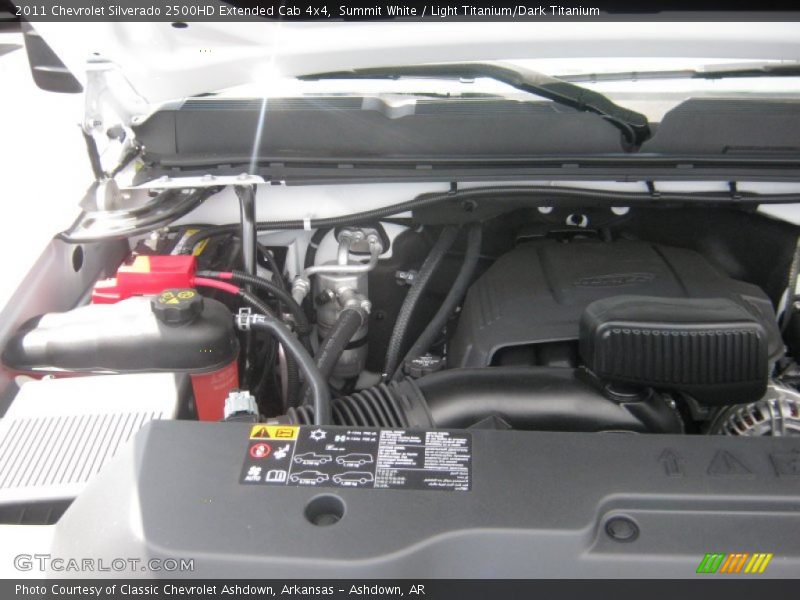 Summit White / Light Titanium/Dark Titanium 2011 Chevrolet Silverado 2500HD Extended Cab 4x4
