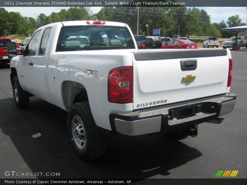 Summit White / Light Titanium/Dark Titanium 2011 Chevrolet Silverado 2500HD Extended Cab 4x4