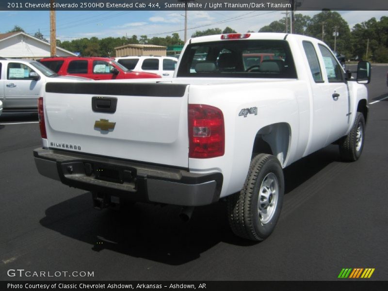 Summit White / Light Titanium/Dark Titanium 2011 Chevrolet Silverado 2500HD Extended Cab 4x4
