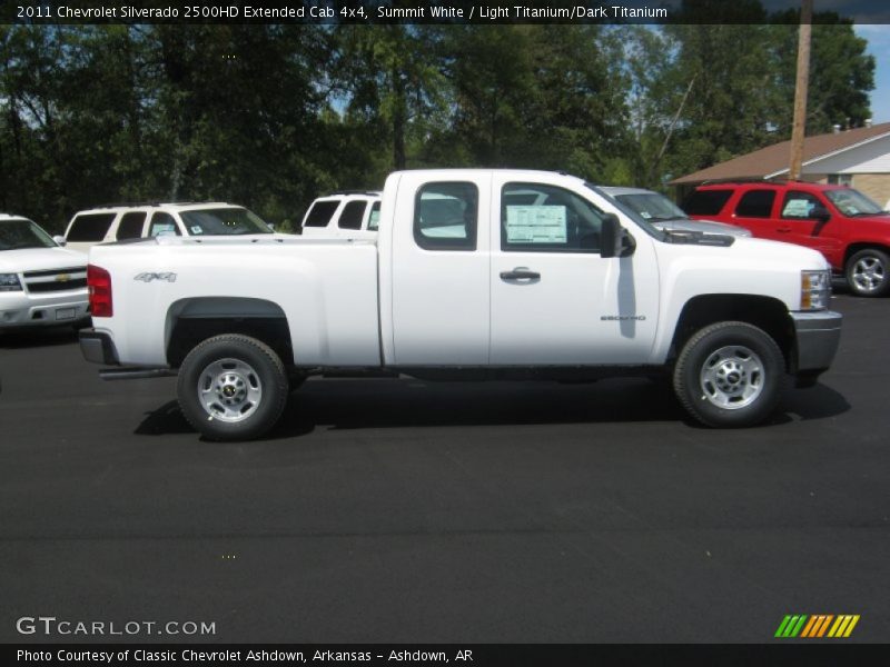 Summit White / Light Titanium/Dark Titanium 2011 Chevrolet Silverado 2500HD Extended Cab 4x4