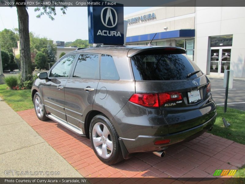 Grigio Metallic / Taupe 2009 Acura RDX SH-AWD Technology