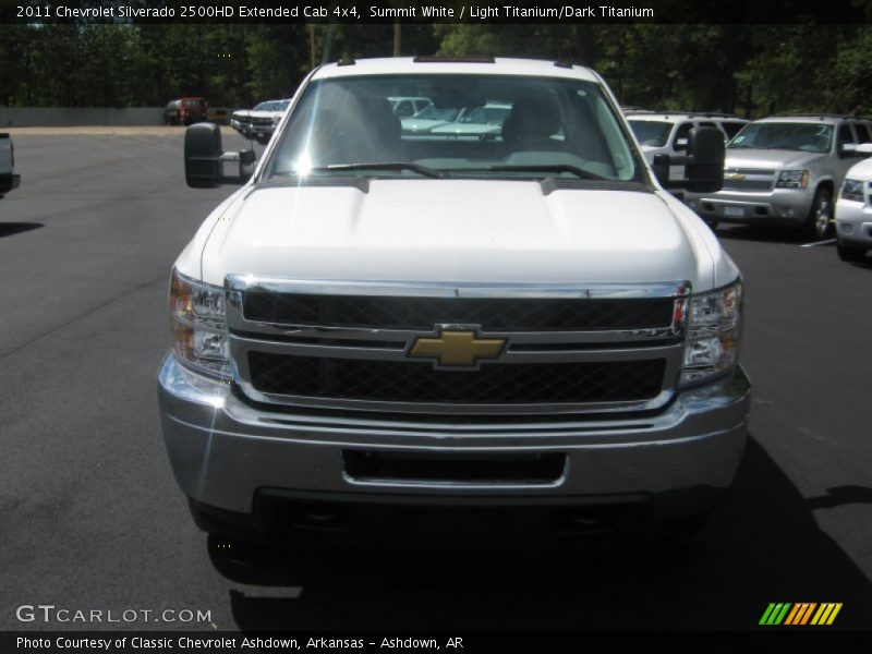 Summit White / Light Titanium/Dark Titanium 2011 Chevrolet Silverado 2500HD Extended Cab 4x4