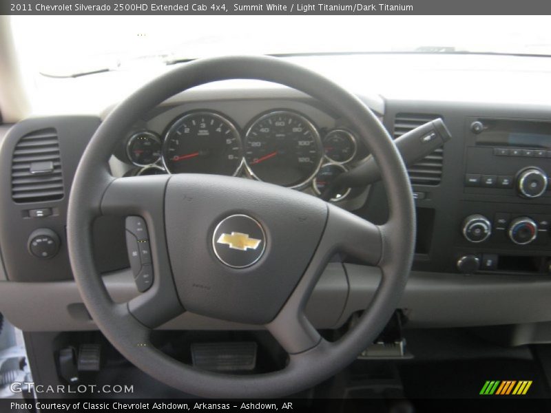 Summit White / Light Titanium/Dark Titanium 2011 Chevrolet Silverado 2500HD Extended Cab 4x4