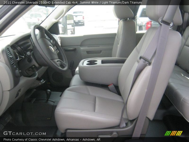 Summit White / Light Titanium/Dark Titanium 2011 Chevrolet Silverado 2500HD Extended Cab 4x4