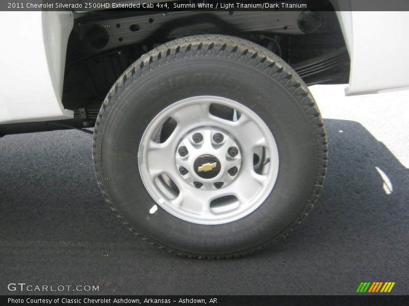 Summit White / Light Titanium/Dark Titanium 2011 Chevrolet Silverado 2500HD Extended Cab 4x4