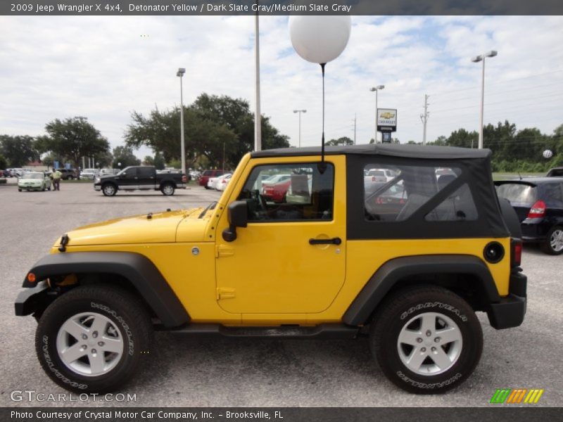 Detonator Yellow / Dark Slate Gray/Medium Slate Gray 2009 Jeep Wrangler X 4x4
