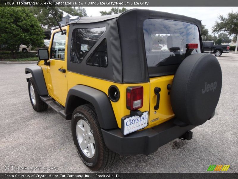 Detonator Yellow / Dark Slate Gray/Medium Slate Gray 2009 Jeep Wrangler X 4x4