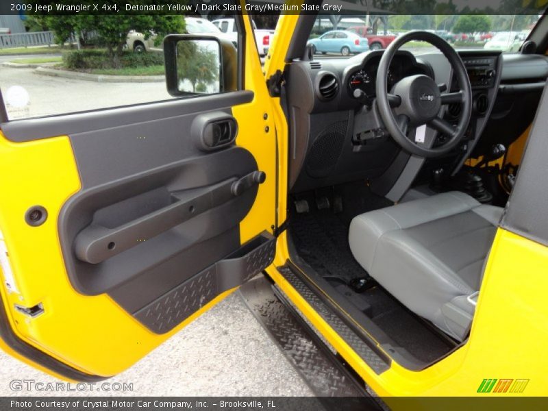 Detonator Yellow / Dark Slate Gray/Medium Slate Gray 2009 Jeep Wrangler X 4x4