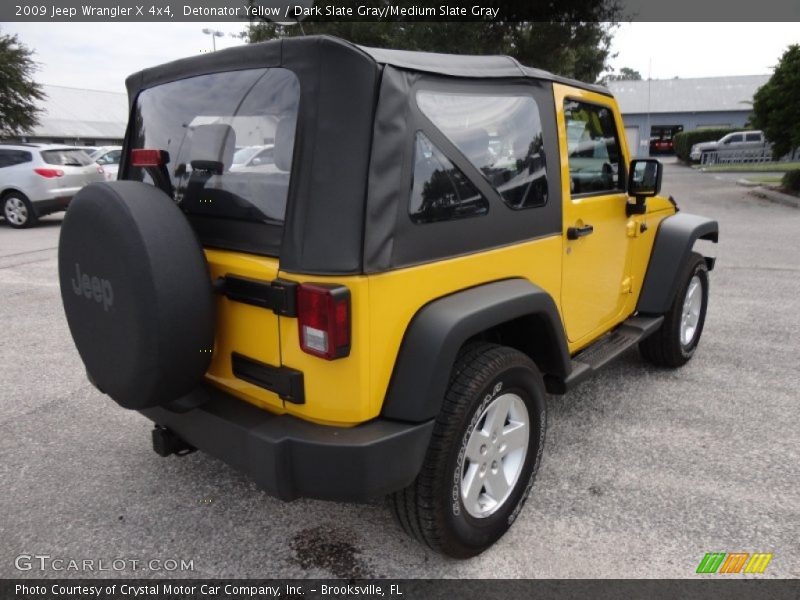 Detonator Yellow / Dark Slate Gray/Medium Slate Gray 2009 Jeep Wrangler X 4x4