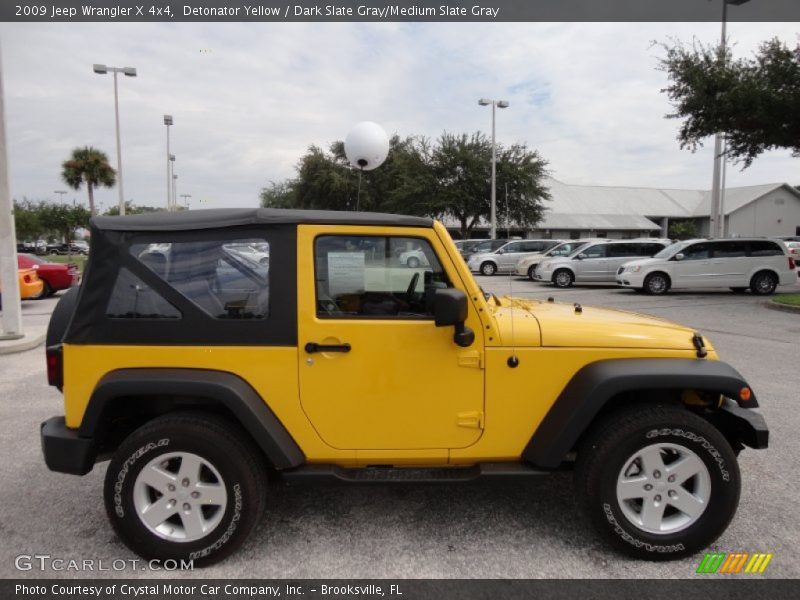 Detonator Yellow / Dark Slate Gray/Medium Slate Gray 2009 Jeep Wrangler X 4x4