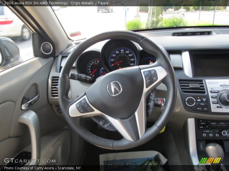 Grigio Metallic / Taupe 2009 Acura RDX SH-AWD Technology