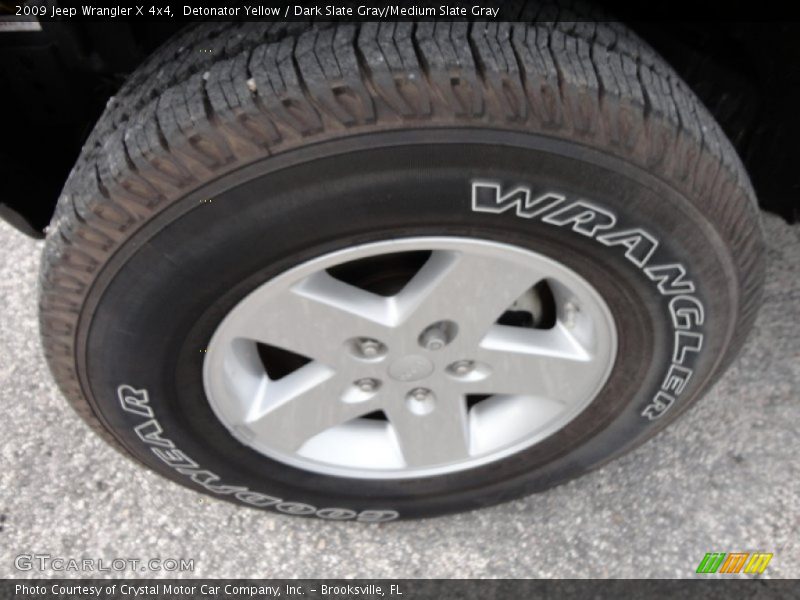 Detonator Yellow / Dark Slate Gray/Medium Slate Gray 2009 Jeep Wrangler X 4x4