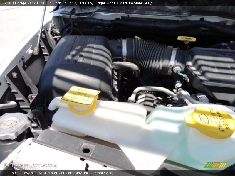 Bright White / Medium Slate Gray 2008 Dodge Ram 1500 Big Horn Edition Quad Cab