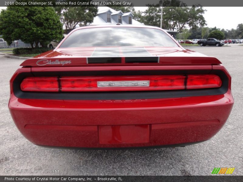 Inferno Red Crystal Pearl / Dark Slate Gray 2010 Dodge Challenger SE