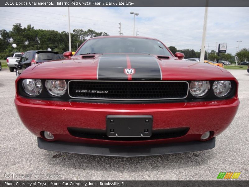 Inferno Red Crystal Pearl / Dark Slate Gray 2010 Dodge Challenger SE