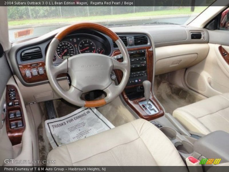 Dashboard of 2004 Outback 3.0 L.L.Bean Edition Wagon