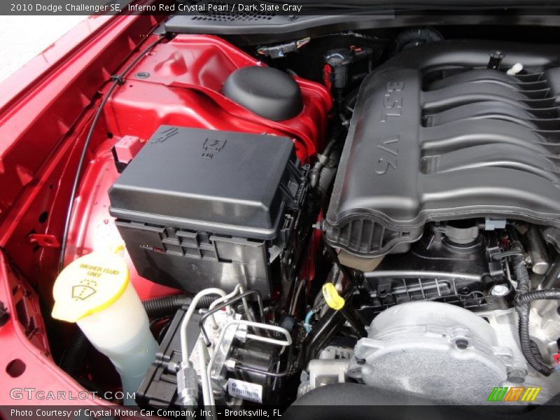 Inferno Red Crystal Pearl / Dark Slate Gray 2010 Dodge Challenger SE