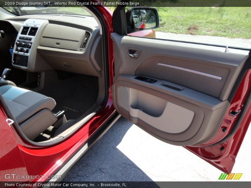 Inferno Red Crystal Pearl / Pastel Pebble Beige 2009 Dodge Journey SXT