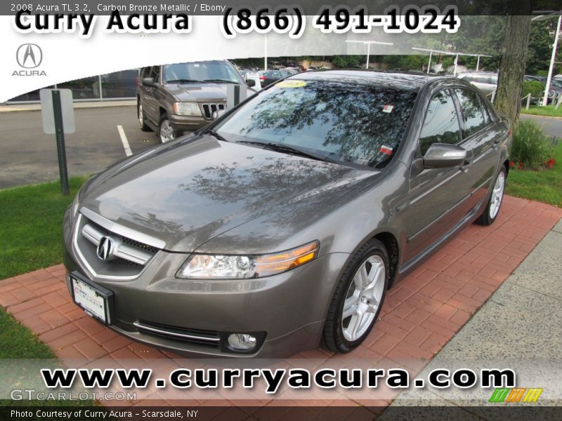 Carbon Bronze Metallic / Ebony 2008 Acura TL 3.2