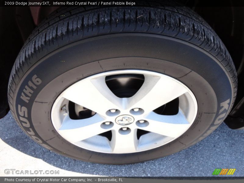 Inferno Red Crystal Pearl / Pastel Pebble Beige 2009 Dodge Journey SXT