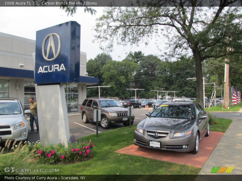 Carbon Bronze Metallic / Ebony 2008 Acura TL 3.2