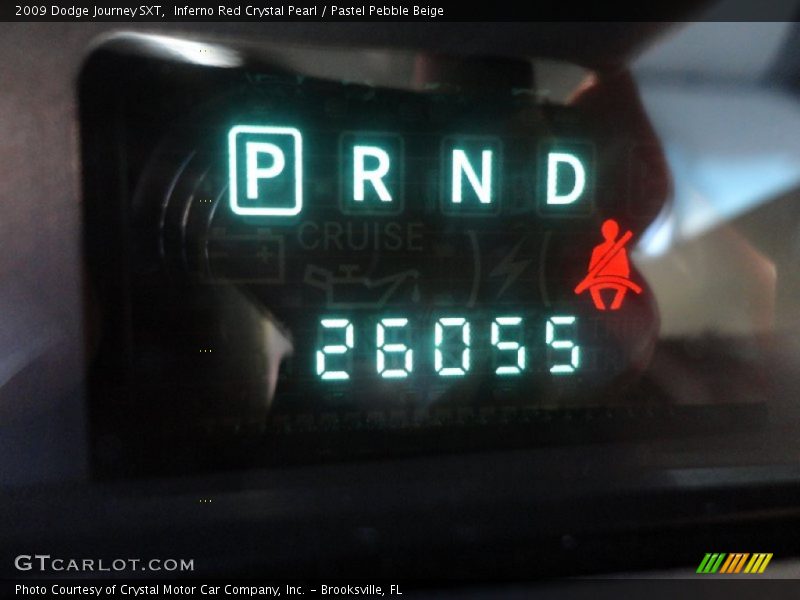 Inferno Red Crystal Pearl / Pastel Pebble Beige 2009 Dodge Journey SXT