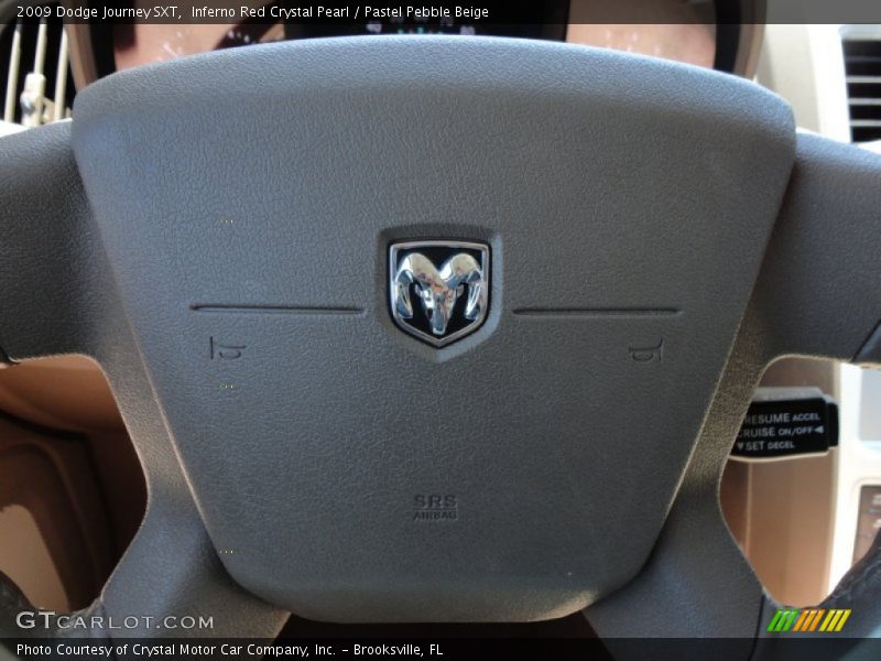 Inferno Red Crystal Pearl / Pastel Pebble Beige 2009 Dodge Journey SXT