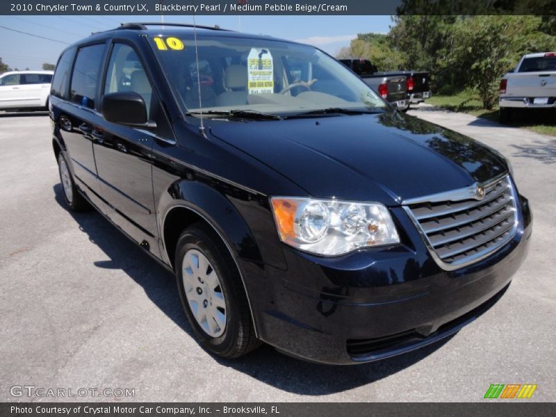 Blackberry Pearl / Medium Pebble Beige/Cream 2010 Chrysler Town & Country LX