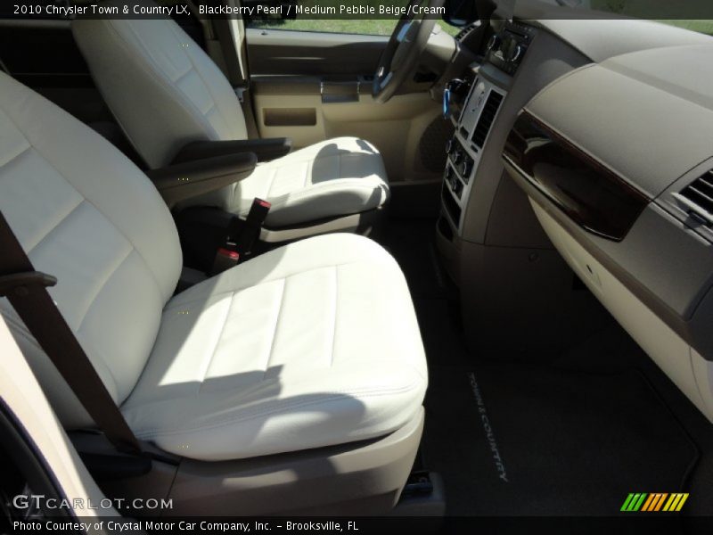 Blackberry Pearl / Medium Pebble Beige/Cream 2010 Chrysler Town & Country LX