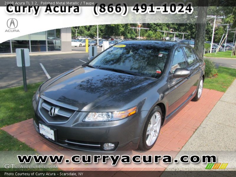 Polished Metal Metallic / Taupe 2008 Acura TL 3.2