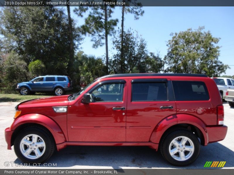 Inferno Red Crystal Pearl / Pastel Pebble Beige 2010 Dodge Nitro SXT