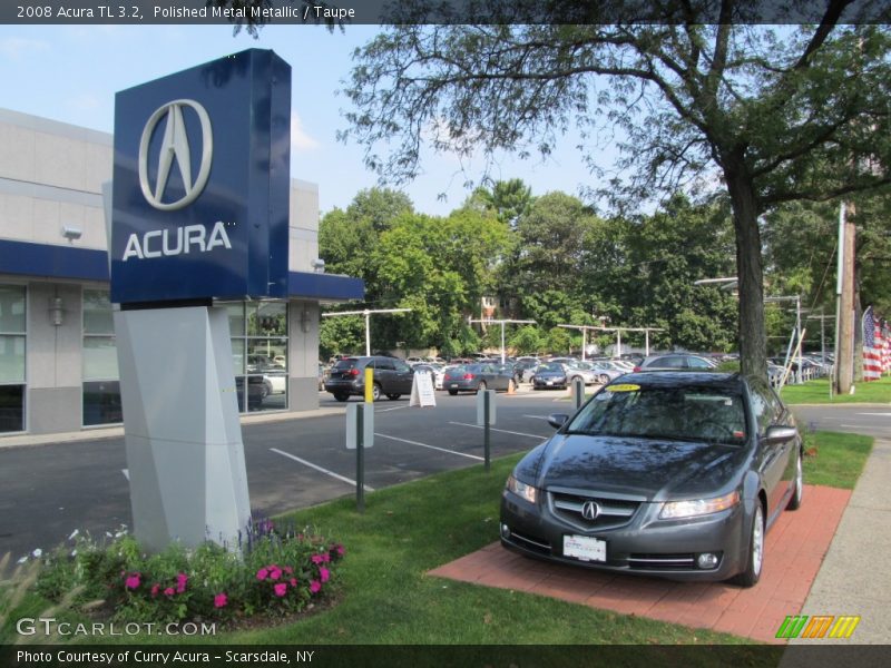 Polished Metal Metallic / Taupe 2008 Acura TL 3.2