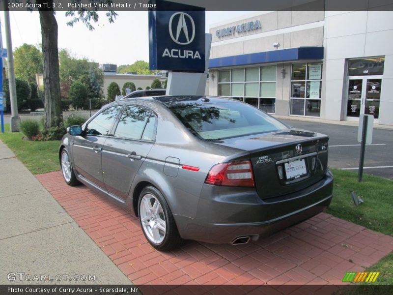 Polished Metal Metallic / Taupe 2008 Acura TL 3.2