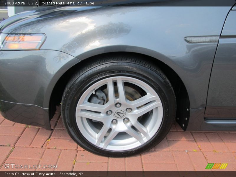 Polished Metal Metallic / Taupe 2008 Acura TL 3.2