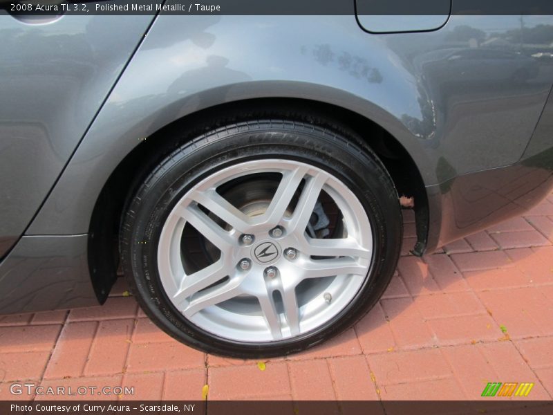 Polished Metal Metallic / Taupe 2008 Acura TL 3.2