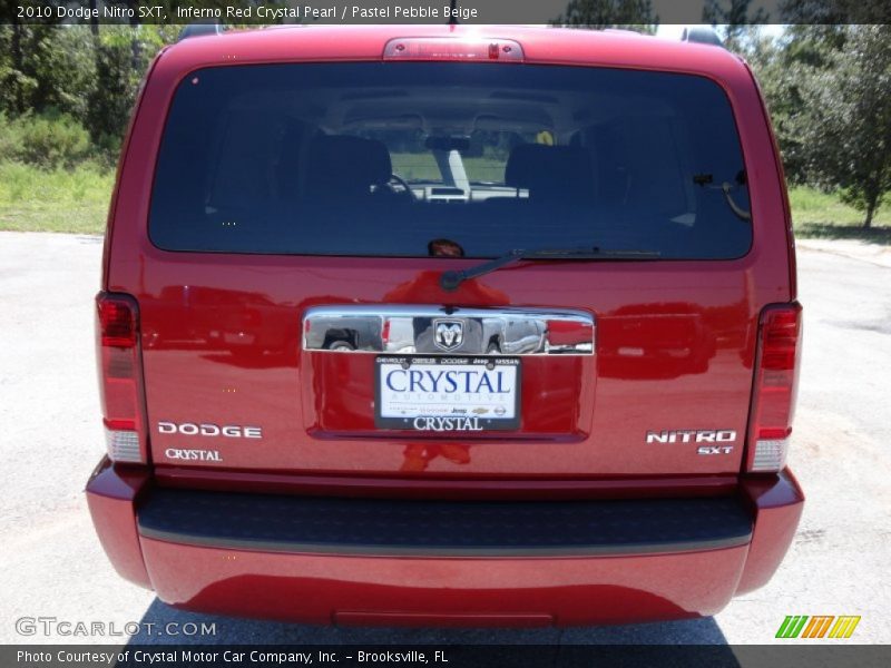 Inferno Red Crystal Pearl / Pastel Pebble Beige 2010 Dodge Nitro SXT