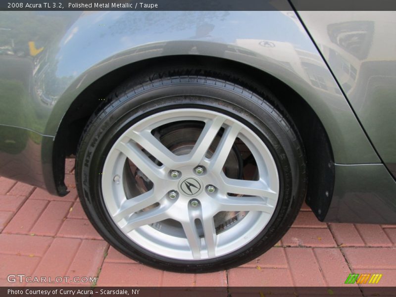 Polished Metal Metallic / Taupe 2008 Acura TL 3.2