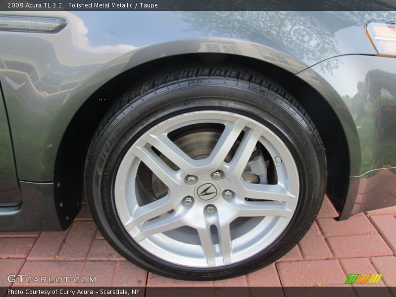 Polished Metal Metallic / Taupe 2008 Acura TL 3.2