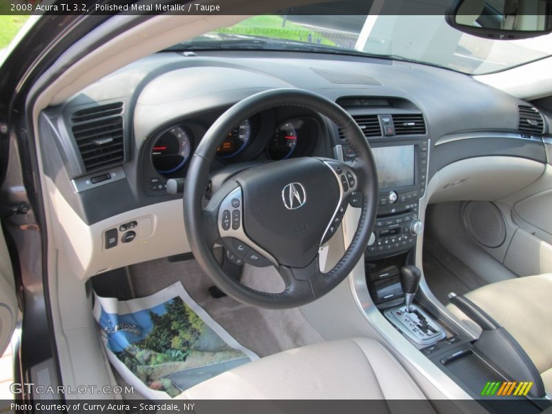 Polished Metal Metallic / Taupe 2008 Acura TL 3.2