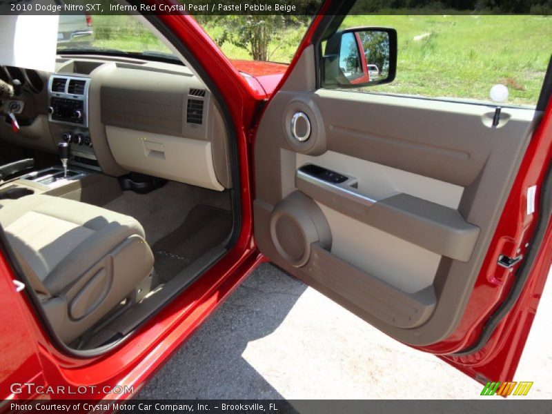 Inferno Red Crystal Pearl / Pastel Pebble Beige 2010 Dodge Nitro SXT