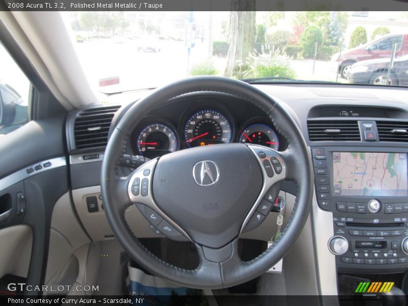 Polished Metal Metallic / Taupe 2008 Acura TL 3.2