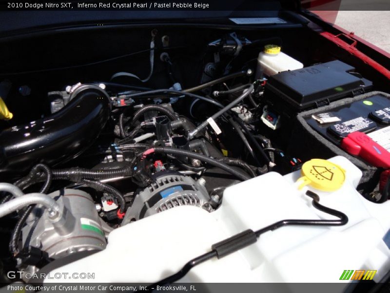 Inferno Red Crystal Pearl / Pastel Pebble Beige 2010 Dodge Nitro SXT