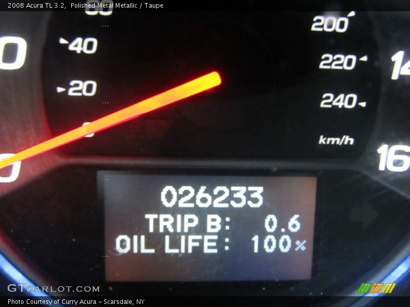 Polished Metal Metallic / Taupe 2008 Acura TL 3.2