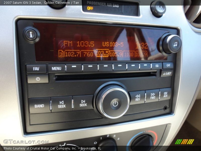 Golden Cashmere / Tan 2007 Saturn ION 3 Sedan