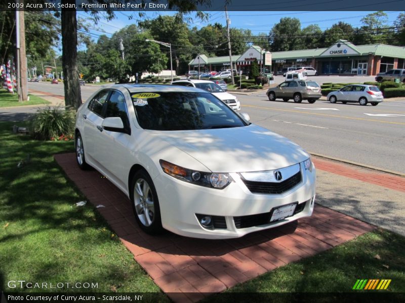 Premium White Pearl / Ebony 2009 Acura TSX Sedan