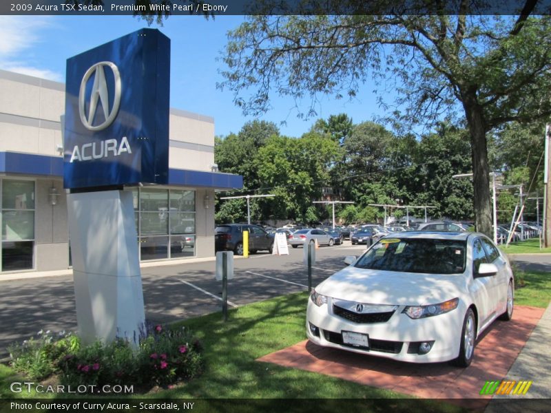 Premium White Pearl / Ebony 2009 Acura TSX Sedan