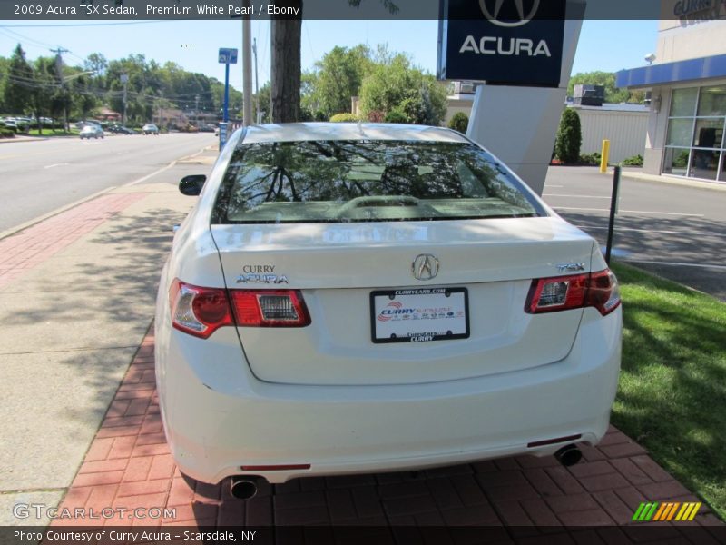 Premium White Pearl / Ebony 2009 Acura TSX Sedan