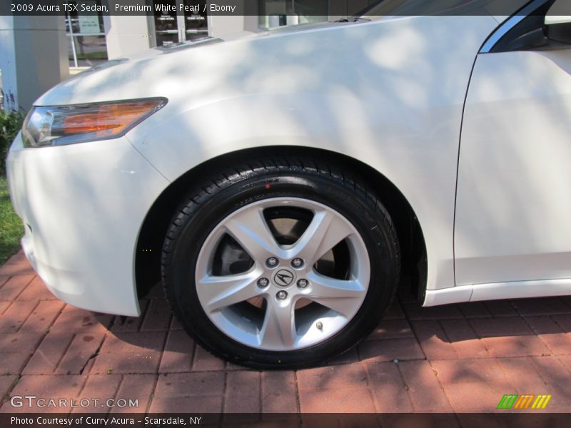 Premium White Pearl / Ebony 2009 Acura TSX Sedan