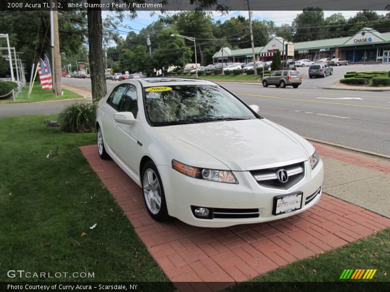 White Diamond Pearl / Parchment 2008 Acura TL 3.2