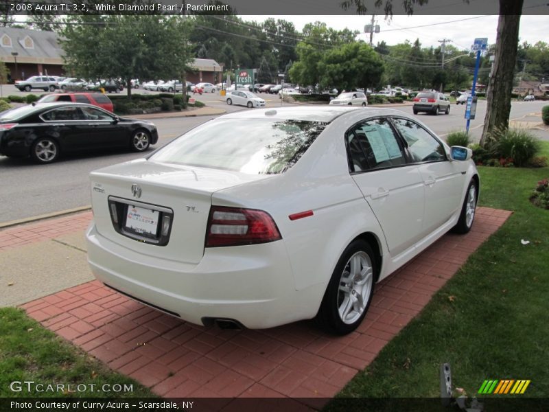 White Diamond Pearl / Parchment 2008 Acura TL 3.2